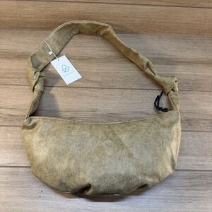 NWT Street Level Hobo Purse Beige Light Brown Shoulder Bag Crescent Crossbody